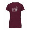 Dámské tričko premium back burgundy