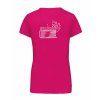 Dámské tričko premium back fuchsia