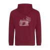 Dospělá mikina Premium back burgundy