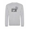 Pánská mikina bez kapuce Heather grey (Světlá šedá)