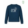 Dámský EKO crewneck Premium Peacock blue (Modrozelená)