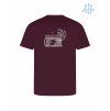 Pánské funkční tričko Burgundy (Vínová)