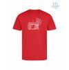 Pánské funkční tričko Red (červená)