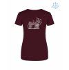 Dámské funkční tričko Burgundy (Vínová)
