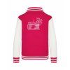 College mikina back hot pink
