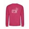 Dětská mikina bez kapuci Hot Pink (Sytá růžová)