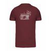 Pánské tričko premium back burgundy
