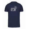 Pánské tričko premium back navy