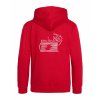 Dětská mikina Premium back red