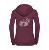 Dámská mikina luxury back burgundy