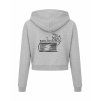 Dámská crop mikina Heather grey (Světlá šedá)