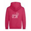 Dětská mikina na zip Premium Hot Pink (Sytá růžová)