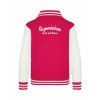 College mikina back hot pink