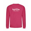 Dětská mikina bez kapuci Hot Pink (Sytá růžová)