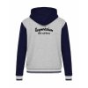 College mikina s kapucí Oxford Grey Navy White (Šedá námořnická modrá bílá)