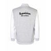 College mikina back heather grey