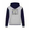 College mikina s kapucí Oxford Grey Navy White (Šedá námořnická modrá bílá)