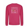 Dětská mikina bez kapuci Hot Pink (Sytá růžová)