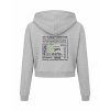 Dámská crop mikina Heather grey (Světlá šedá)