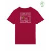 Dětské EKO tričko Premium Hibiscus red (Tmavě červená)