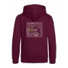 Dětská mikina Premium back burgundy