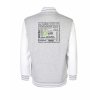 College mikina back heather grey