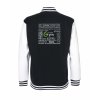 College mikina back black