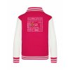 College mikina back hot pink