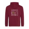 Dospělá mikina Premium back burgundy