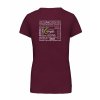 Dámské tričko premium back burgundy