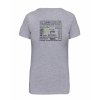 Dámské tričko premium back grey