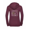 Dámská mikina luxury back burgundy