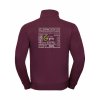 Pánská mikina na zip Elegant Burgundy (Vínová)
