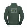Pánská mikina na zip Elegant Bottle green (Lahvově zelená)