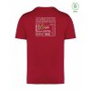 Dospělé EKO tričko Premium Hibiscus red (Tmavě červená)