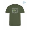 Pánské funkční tričko Earthy green (Zemitá zelená)