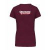 Dámské tričko premium back burgundy