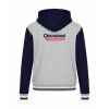 College mikina s kapucí Oxford Grey Navy White (Šedá námořnická modrá bílá)
