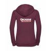 Dámská mikina luxury back burgundy