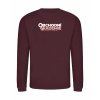 Pánská mikina bez kapuce Burgundy (Vínová)