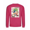 Dětská mikina bez kapuci Hot Pink (Sytá růžová)