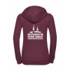 Dámská mikina luxury back burgundy