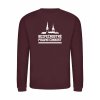 Pánská mikina bez kapuce Burgundy (Vínová)