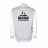 College mikina back heather grey