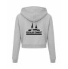 Dámská crop mikina Heather grey (Světlá šedá)
