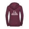 Dámská mikina luxury back burgundy