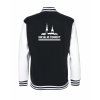 College mikina back black