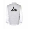 College mikina back heather grey
