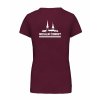 Dámské tričko premium back burgundy