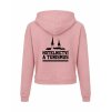 Dámská crop mikina Dusty pink (Starorůžová)